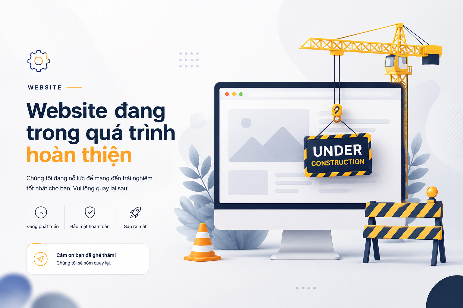 Website đang trong quá trình hoàn thiện